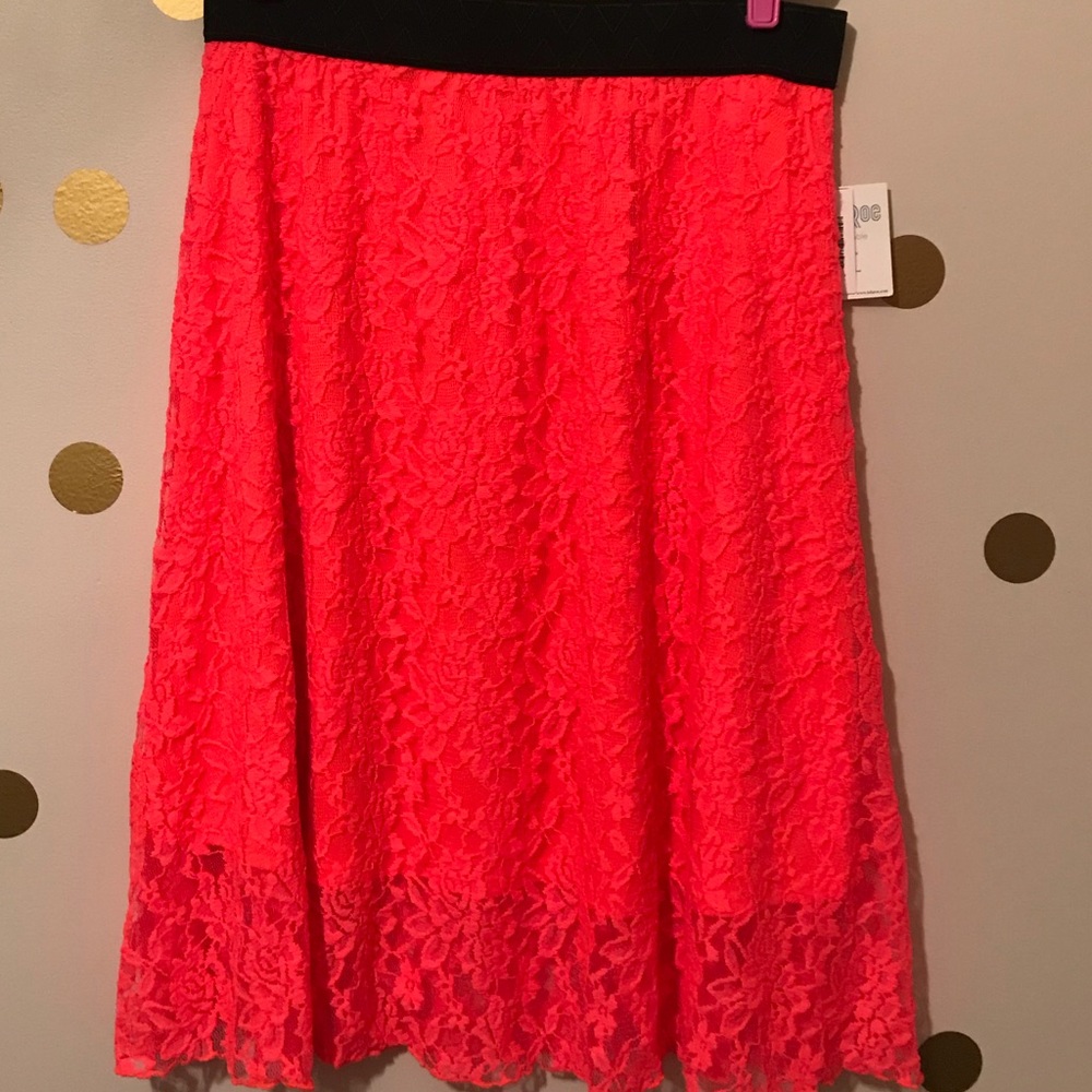 LuLaRoe 💕HOT PINK💕 Lola skirt